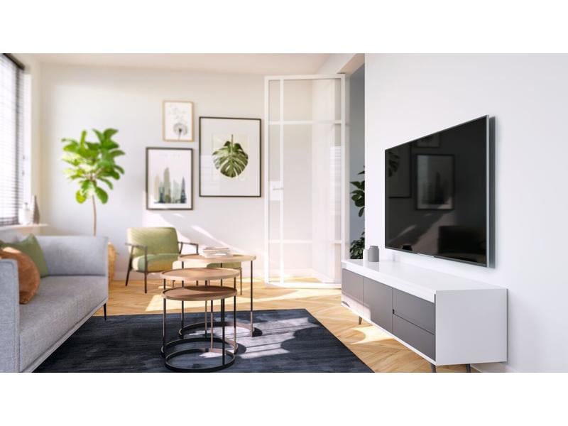 Vogel's Wandhalterung TVM 3605 Schwarz Flache TV-Wandhalterung – Ihr Fernseher, gesichert mit Stil