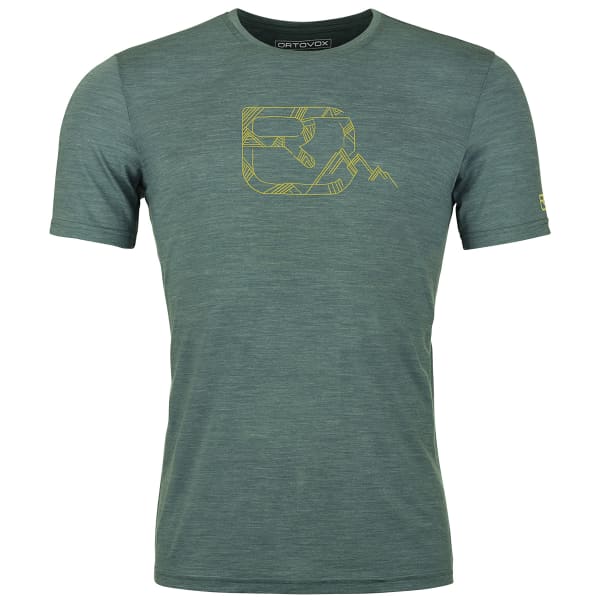 T-shirt randonnée ORTOVOX 120 COOL TEC MTN LOGO TS M DARK PACIFIC BLEND