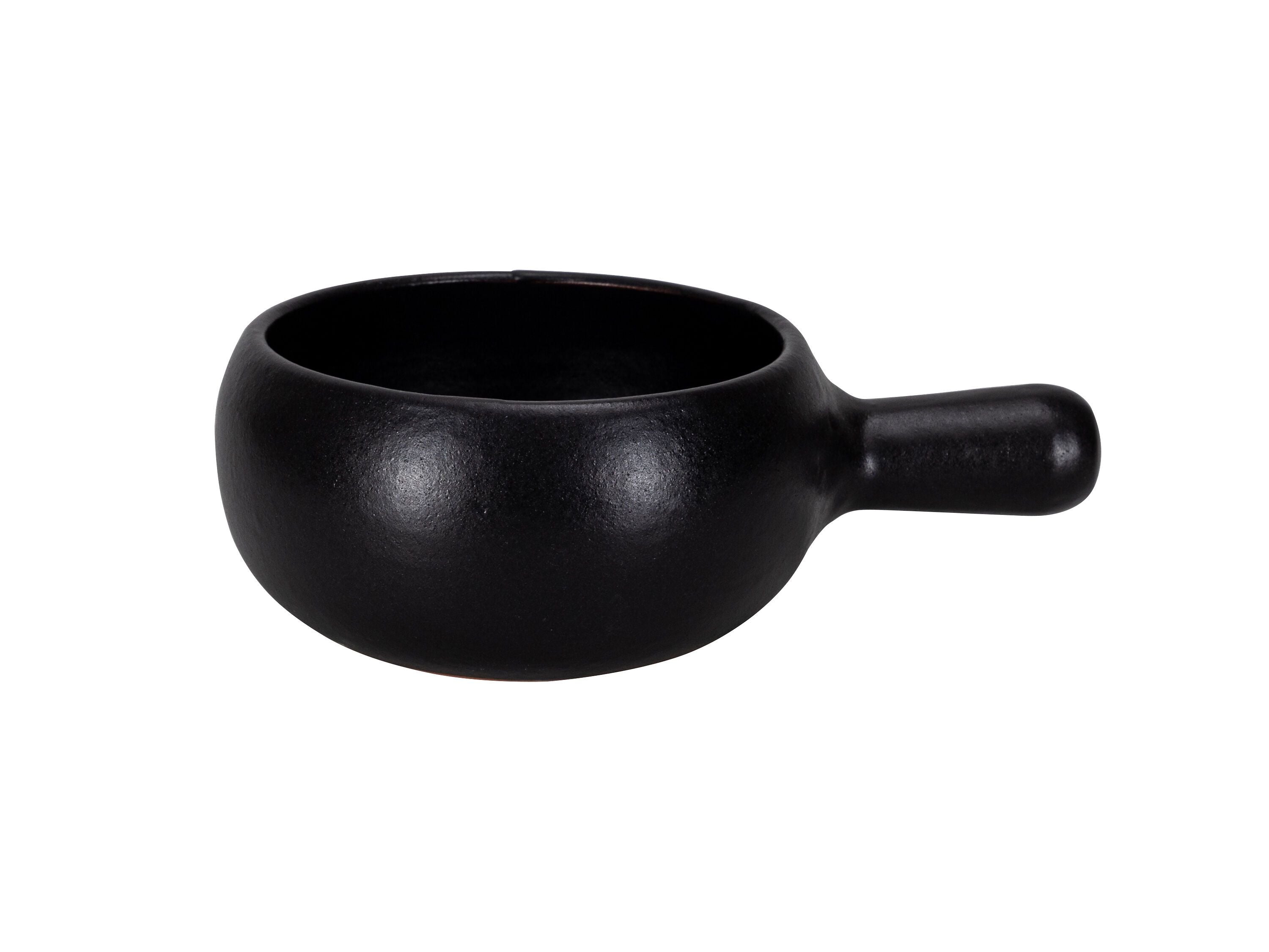 BOMBATA Caquelon - Schwarz / B: 24.0 cm x T: 16.0 cm x H: 8.0 cm