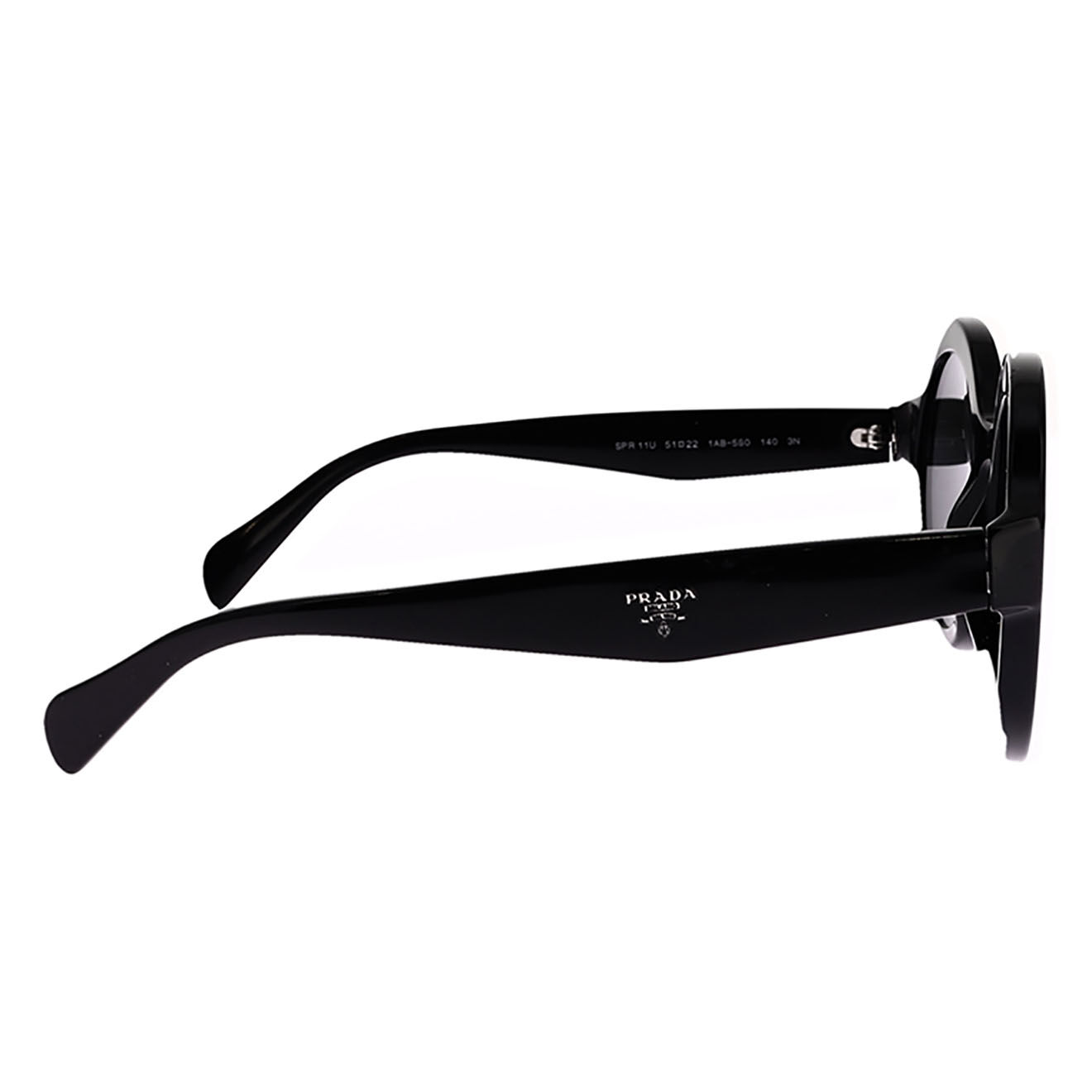 Prada Lunettes de Soleil tondes noires - Très bon état
