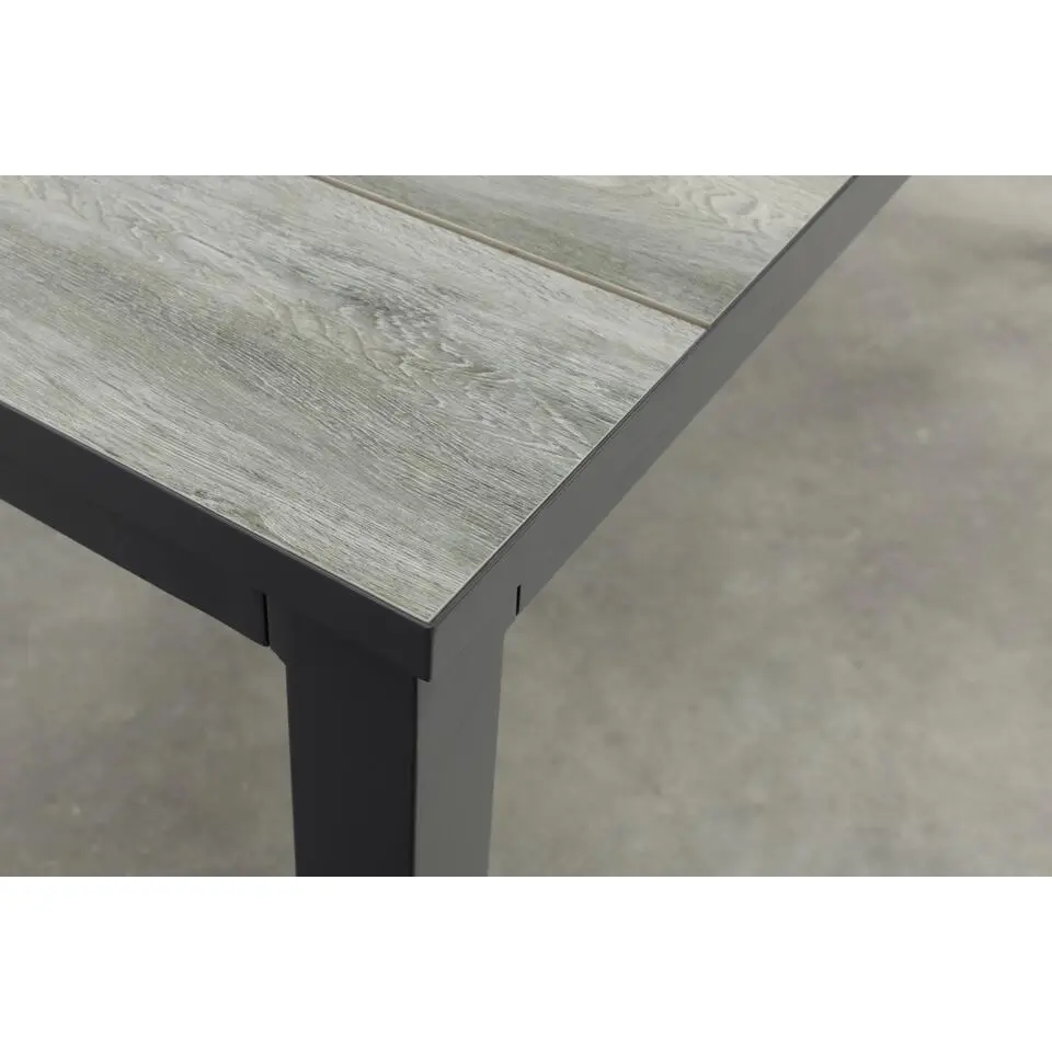 Hartman Comino dining tuintafel 163x105 cm. - Keramiek/Grijs