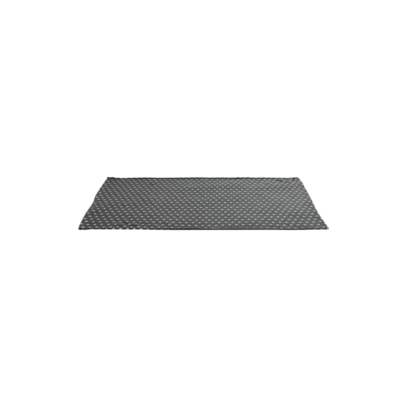 FIT+FUN Fleecedecke Classic grau/ weiß