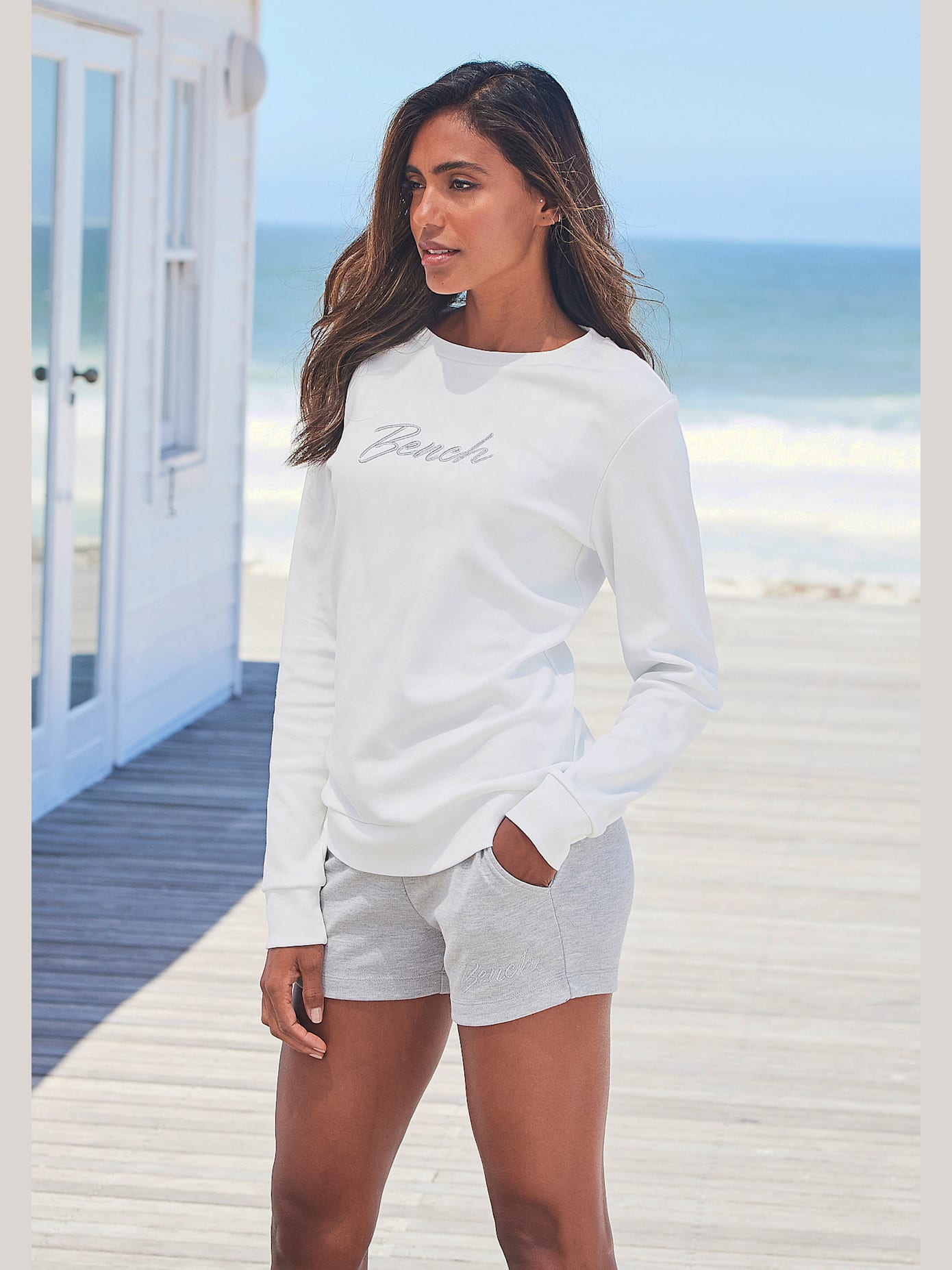 Sweatshirt basique à encolure ronde