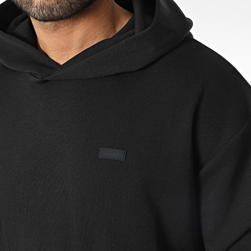 Sweat Capuche Logo Tape Comfort 1100 Noir