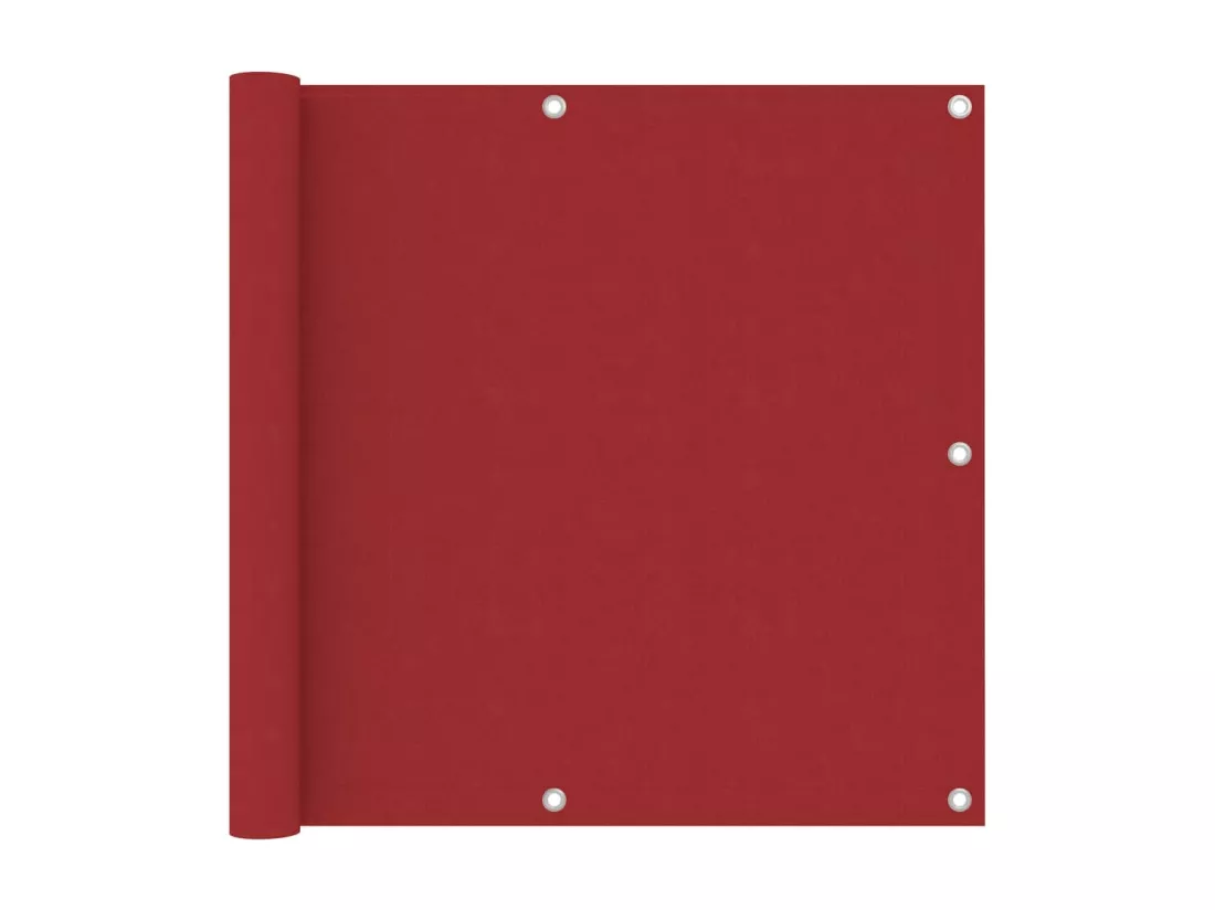 Écran de balcon Rouge 90x400 cm Tissu Oxford