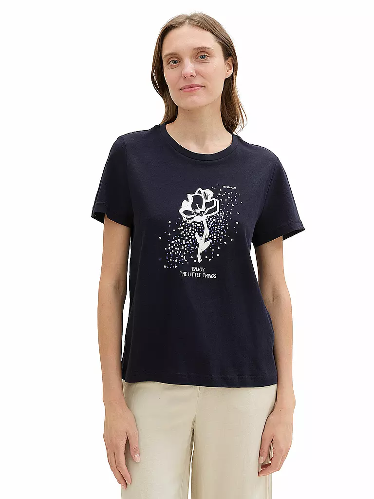 TOM TAILOR T-Shirt dunkelblau