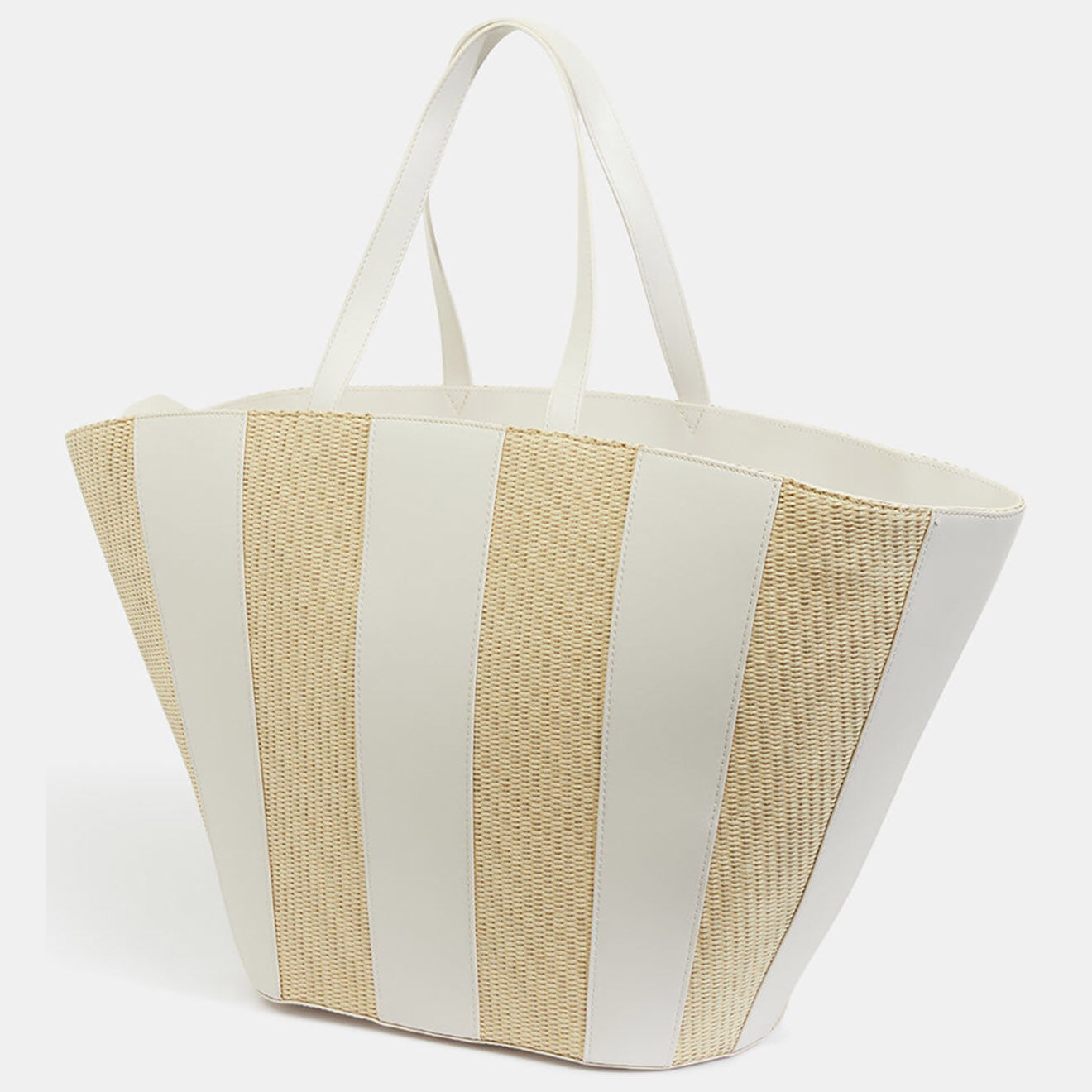Tommy Hilfiger Sa cabas Summer beige/blanc - 34x61x14 cm