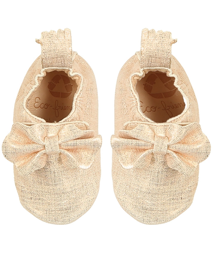 Krabbelschuhe BLUMOO NOEUD in kupfer metallic