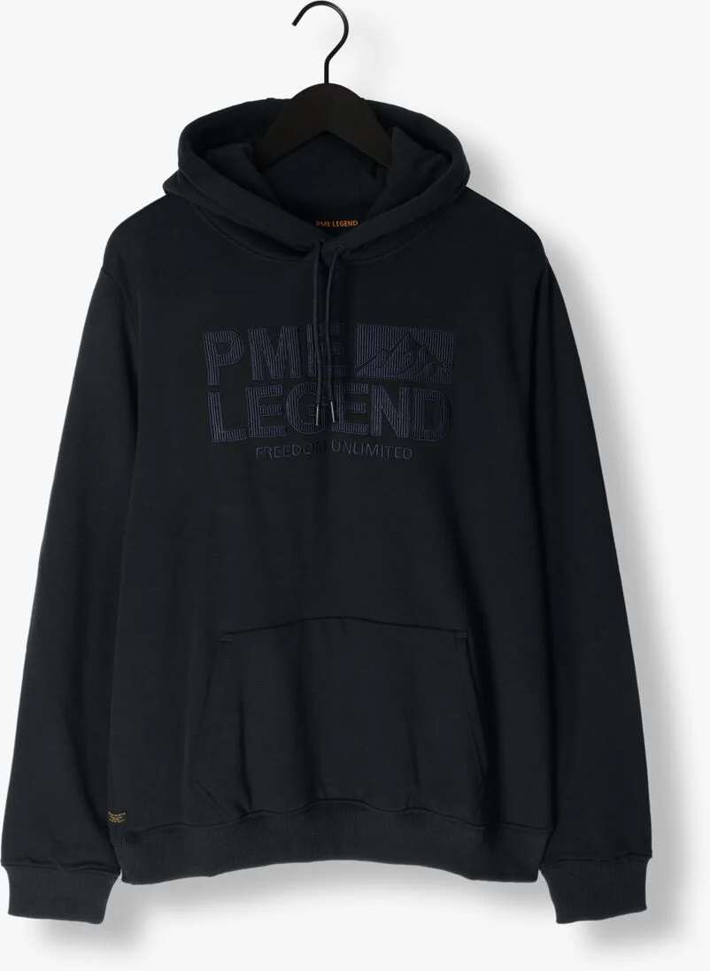 PME LEGEND donkerblauwe pme legend sweater hooded soft terry brushed
