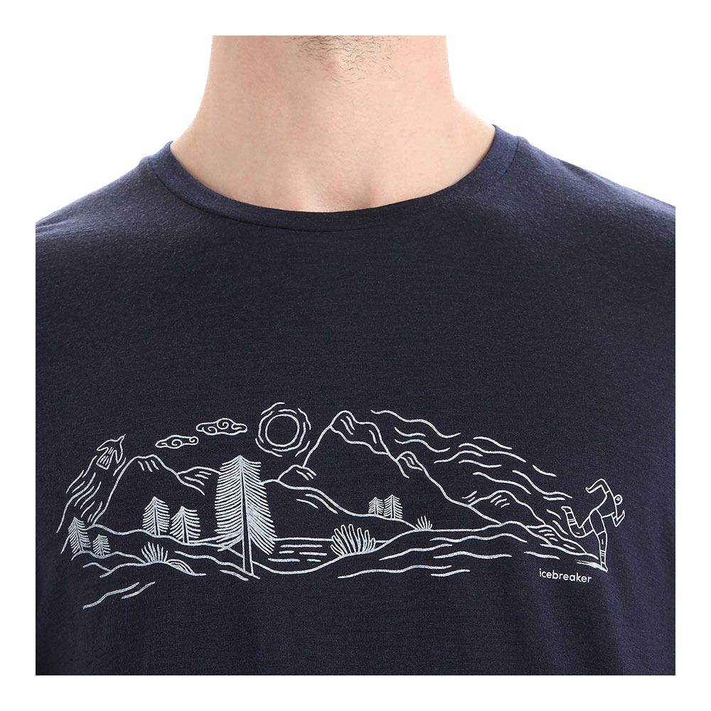 Icebreaker TECH LITE II - Tee-shirt Homme midnight navy