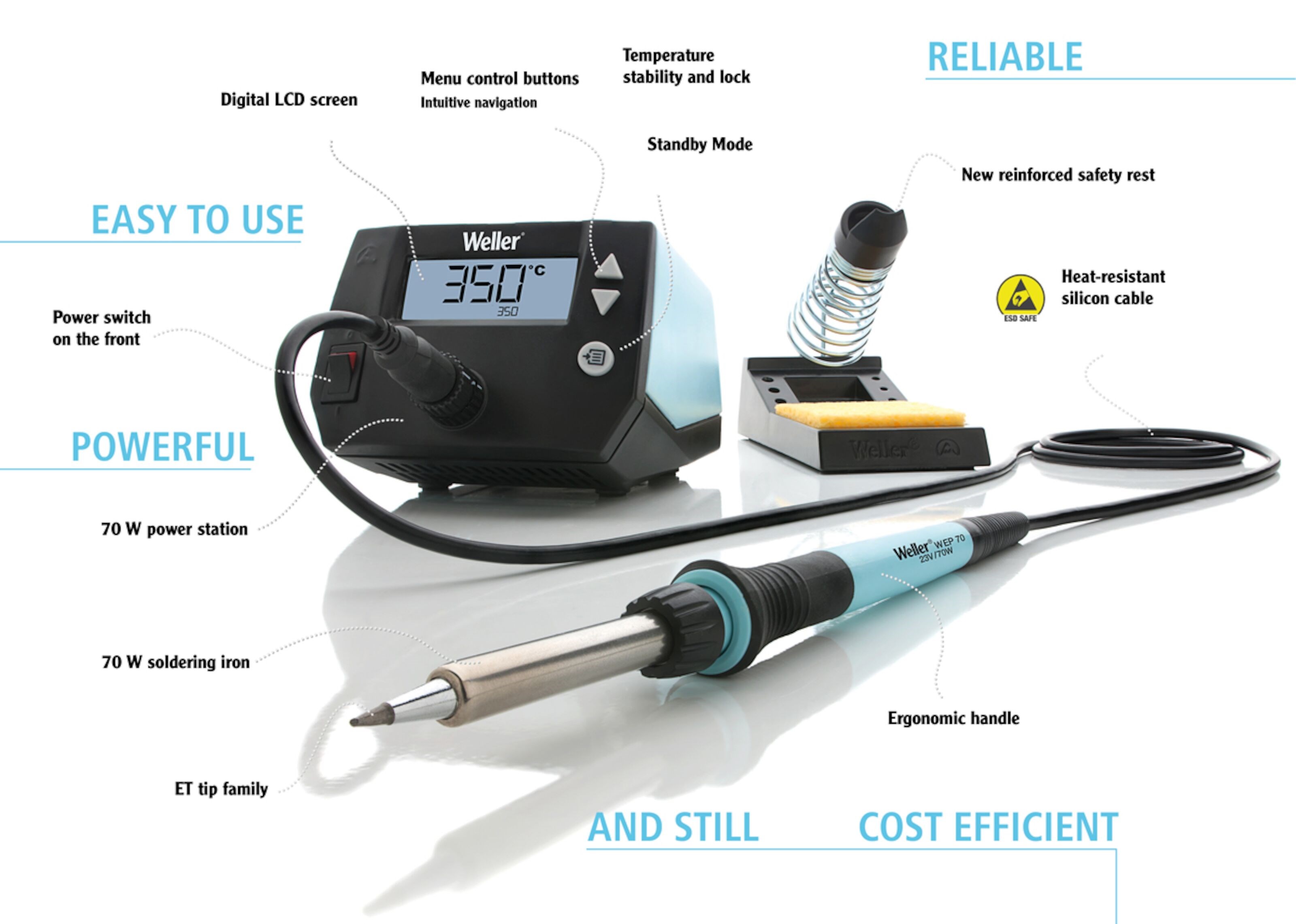Weller WE 1010 Loddestasjon 70 W