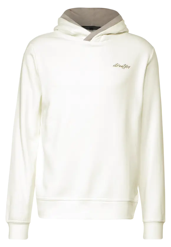 Hoodie Sweasthirt mit Kapuze - broken white