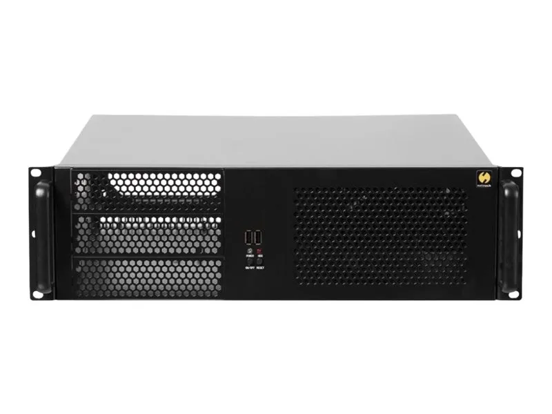 Netrack Server Case - Rack-monterbar 3U - ATX - sort - USB