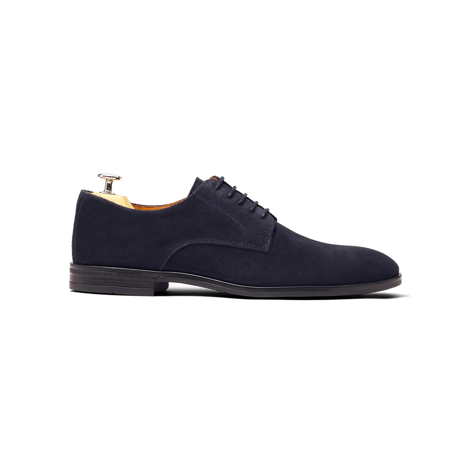 Larry-Derby en cuir velours marine
