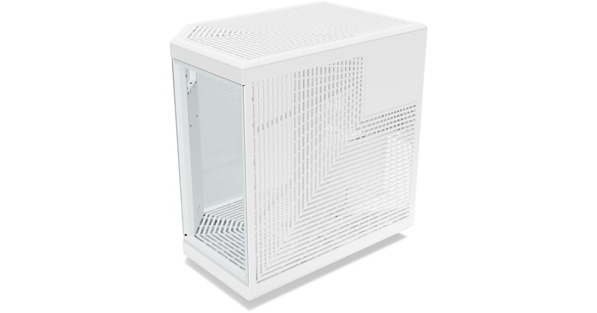 HYTEY70 midi tower behuizing  (Wit | 2x USB-A | 1x USB-C | Tempered Glass)