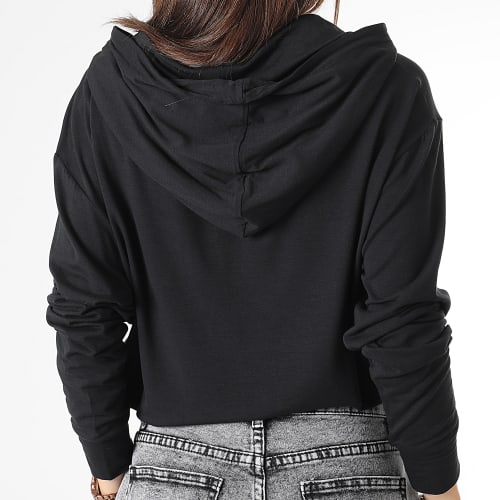 Sweat Capuche Crop Femme Lite 50495319 Noir