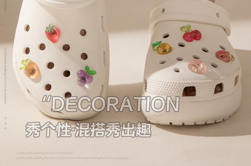 Dewy Kiss - Fruit Clog Schoen Charm / Set