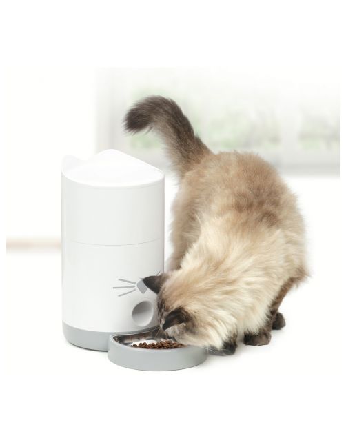 Catit Pixi Smart Feeder - Kattenvoerbak - 19x19x34 cm Wit