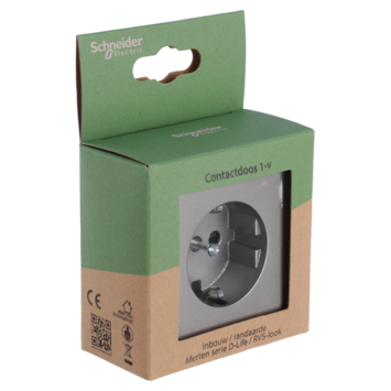 Merten D-Life Inbouw Stopcontact Enkel RA