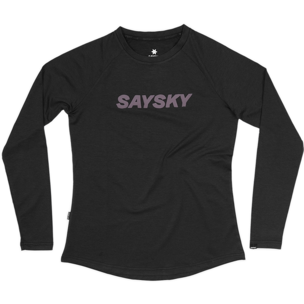 saysky w logo pace longsleeve 634 kwrls05 9001 black