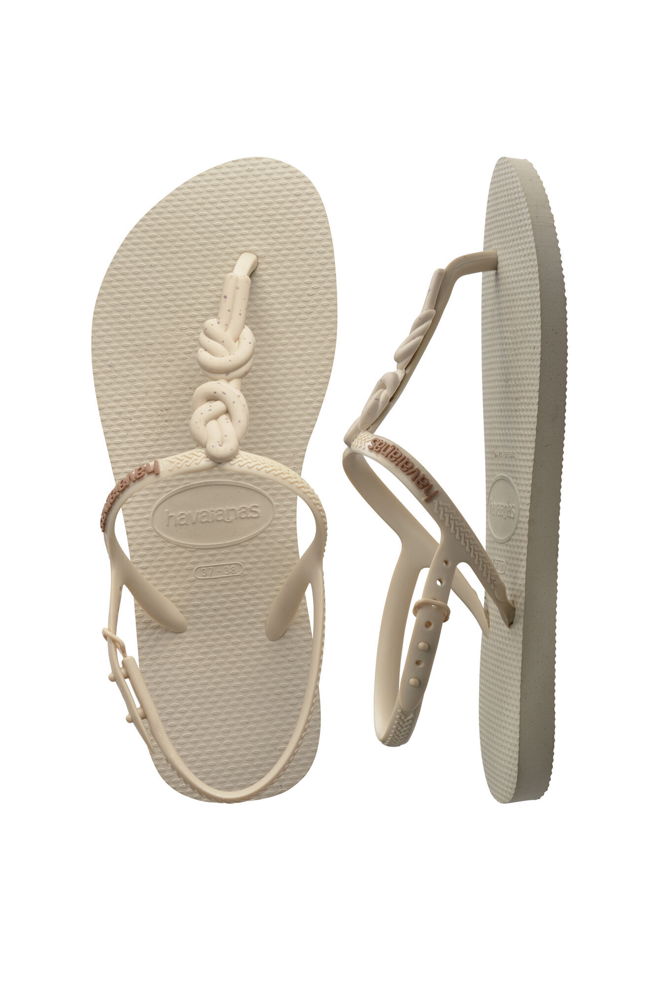 Chinelo Hav Twist Plus - bege