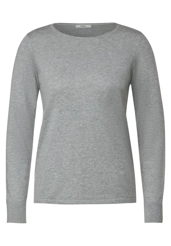 Basic Pullover - mineral grey melange
