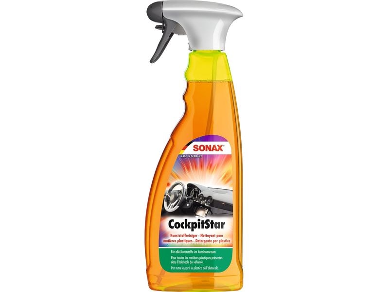 Sonax CockpitStar Universal, 750 ml Kunststoffpfleger mit frischem Duft