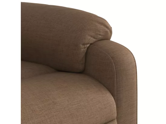 Fauteuil de massage inclinable Marron Tissu