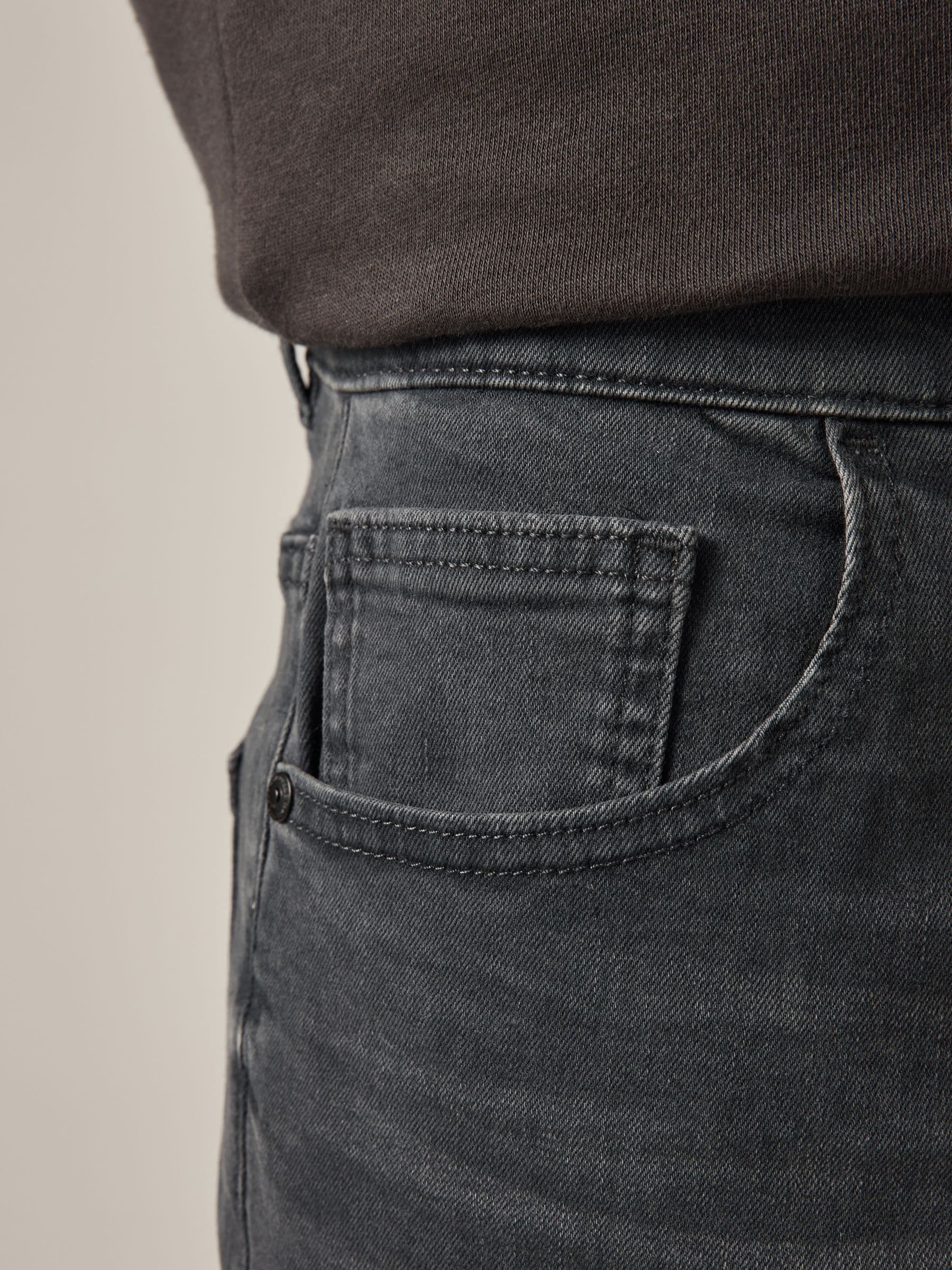 Antracietgrijs - Enkele - Slim fit klassieke stretchy jeans
