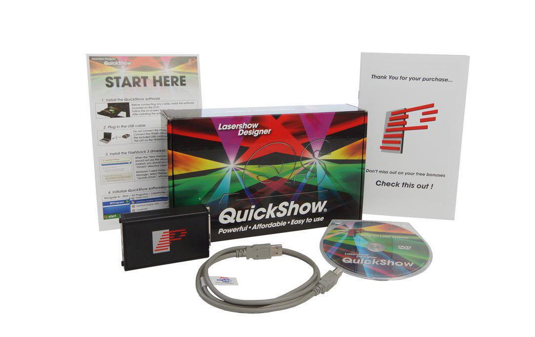 Lichtsteuerung Pangolin Quickshow Flashback 3<br>Laser-Steuerungs-Software