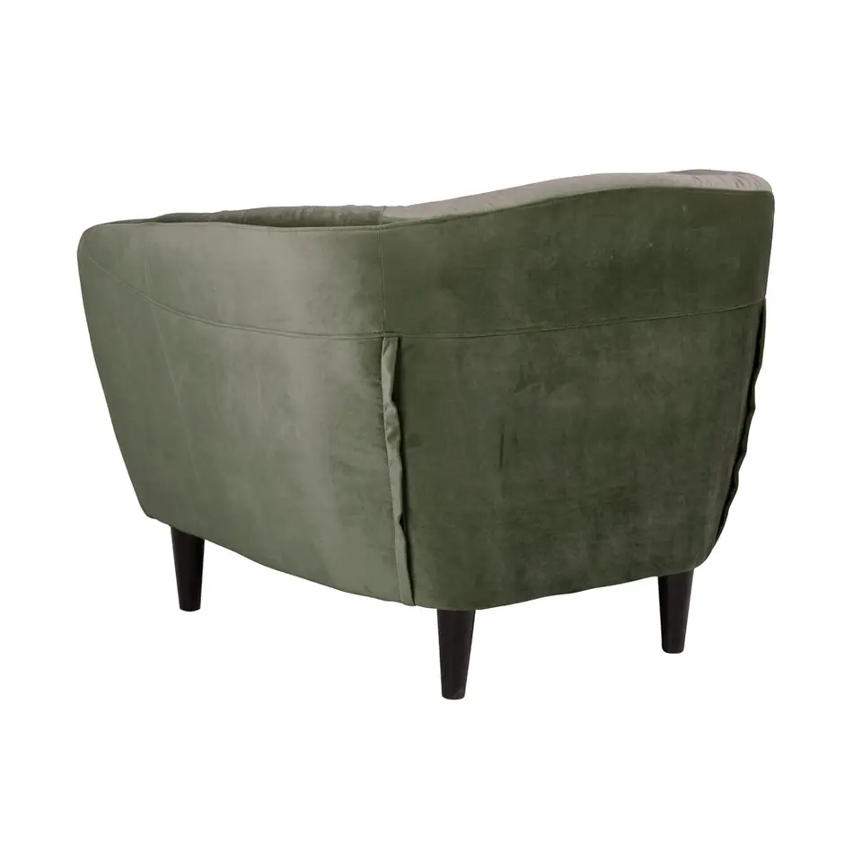 Fauteuil Thyrza - fluweel - groen