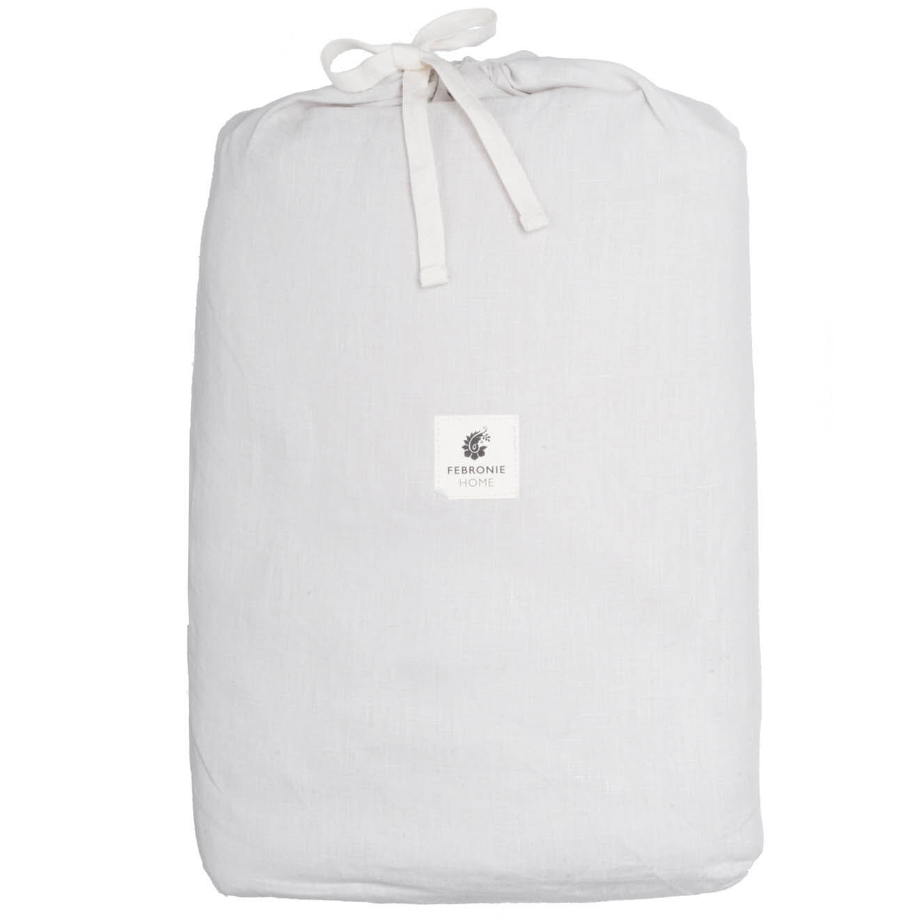 Febronie Home Rideau à oeillets 100% Lin Hortense gris perle - 140x290 cm