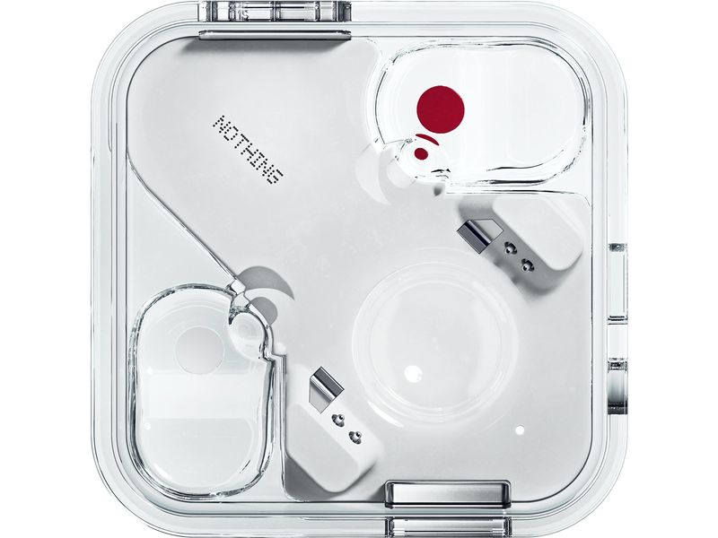 Nothing Ear Wireless In-Ear-Kopfhörer Ear 3.Gen. Weiss Transparente In-Ear-Kopfhörer mit aktiver Geräuschunterdrückung