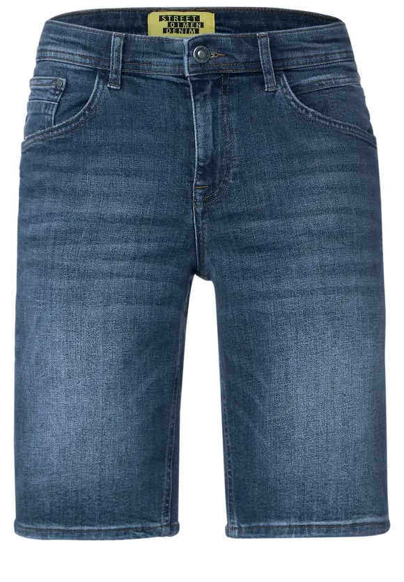 Regular Fit Jeansshorts - indigo blue wash