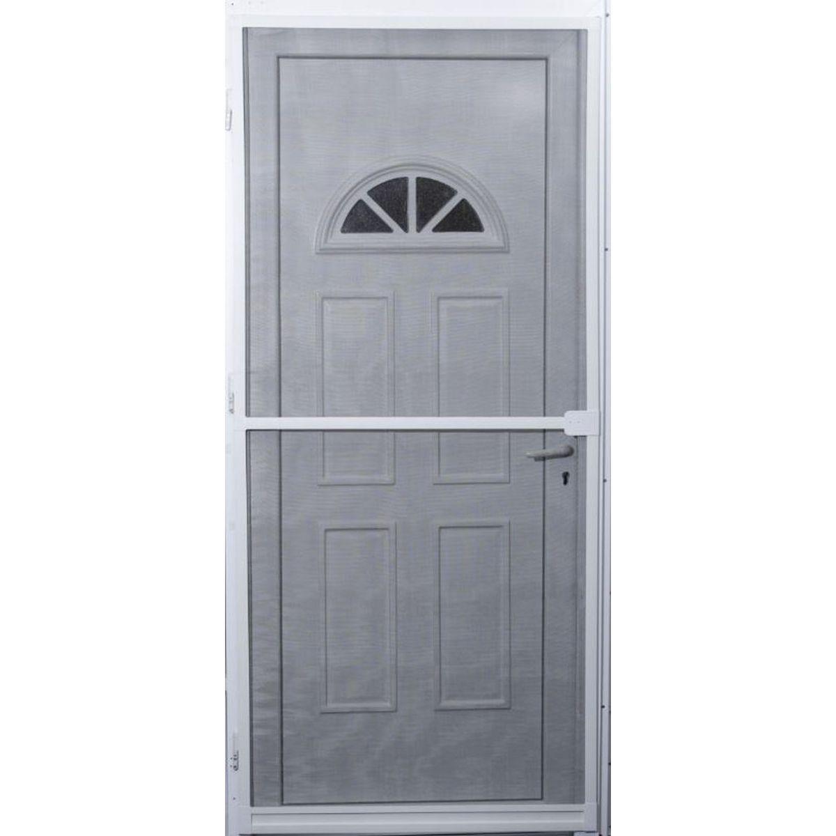 MOUSTIQUAIRE PORTE BATTANTE 100X220 CM NOIR