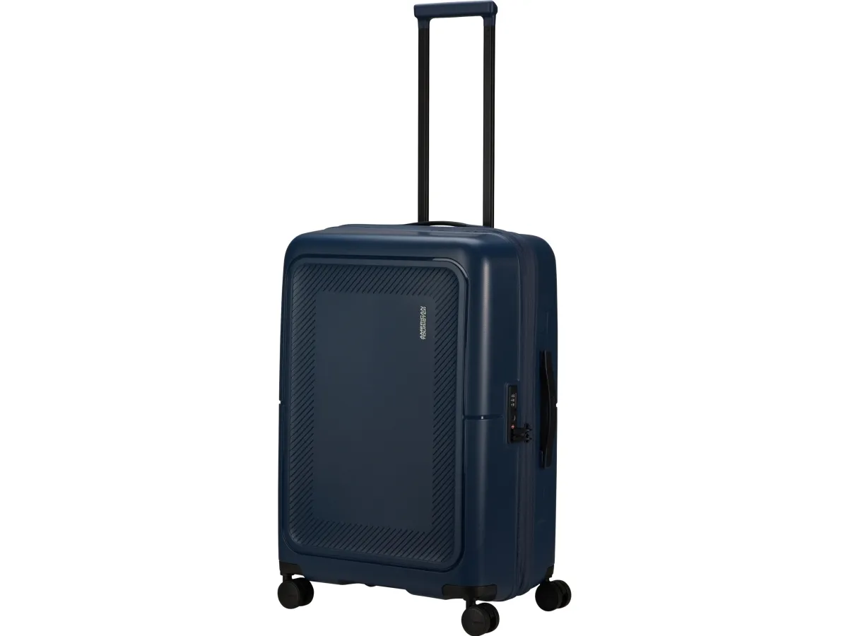 American Tourister DashPop, Trolley, Hård skal, Blå, Kabine, 4 hjul, Roterende hjul