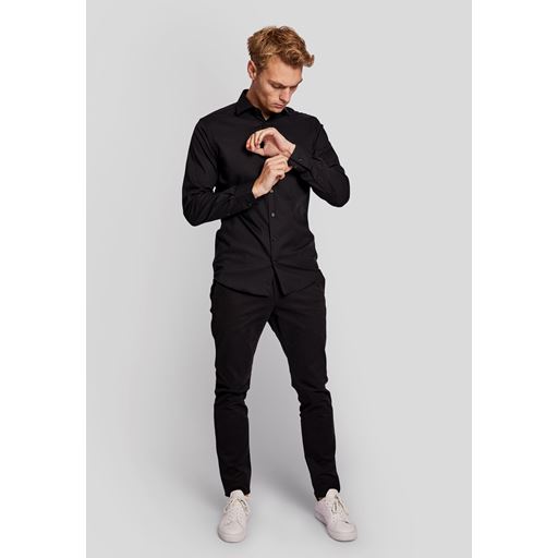 Bruun & Stengade Miles Skjorte, Sort, 42