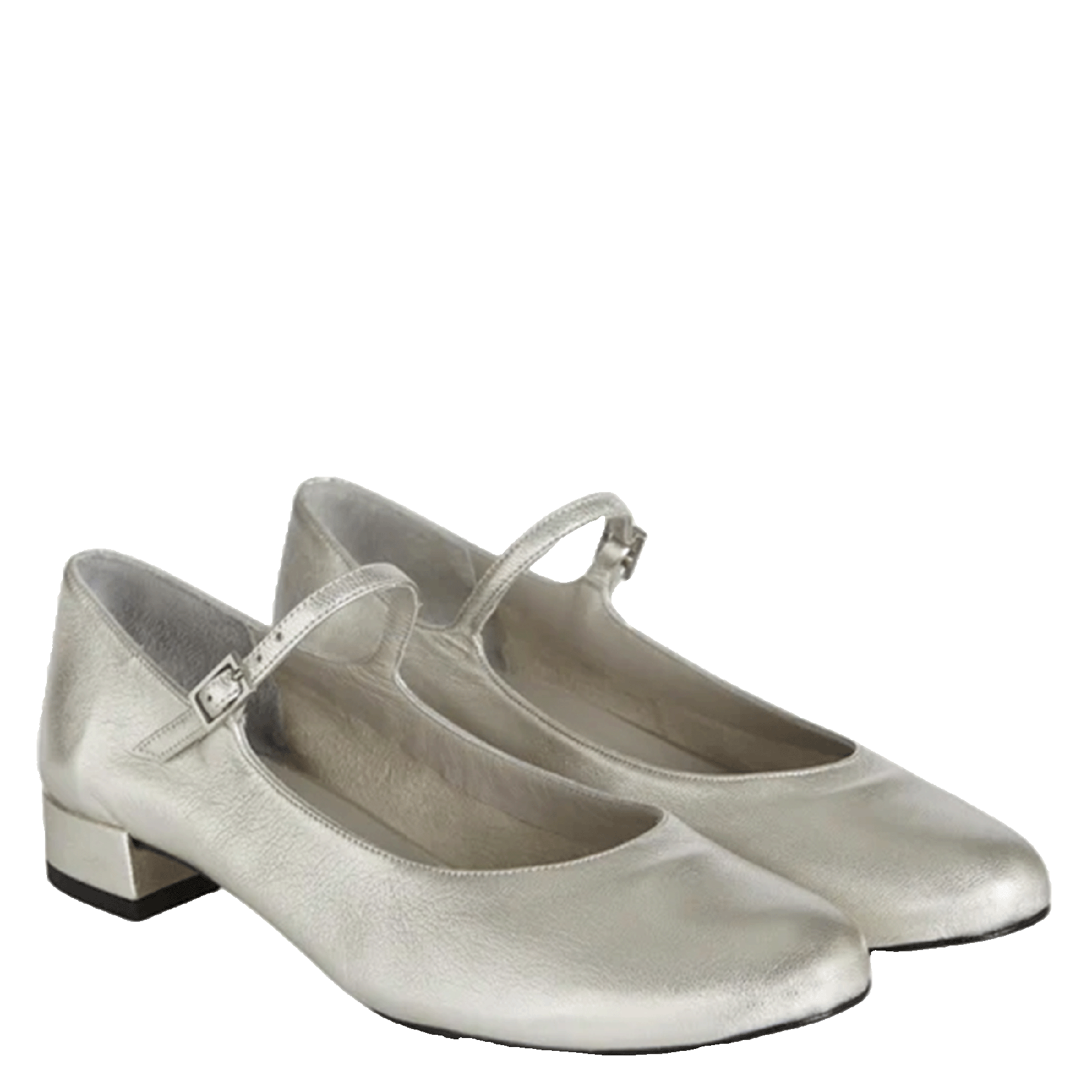EMILIA - Ballerines en cuir | Argent