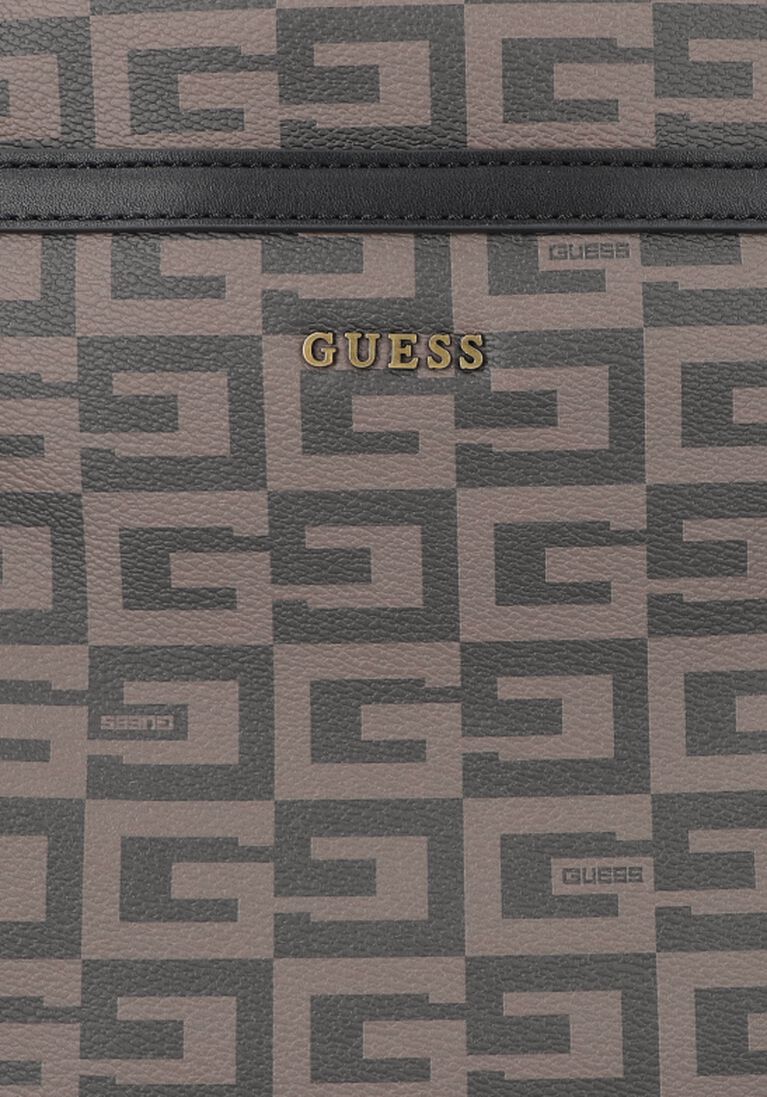 GUESS bruine guess schoudertas escape top zip crossbody flat