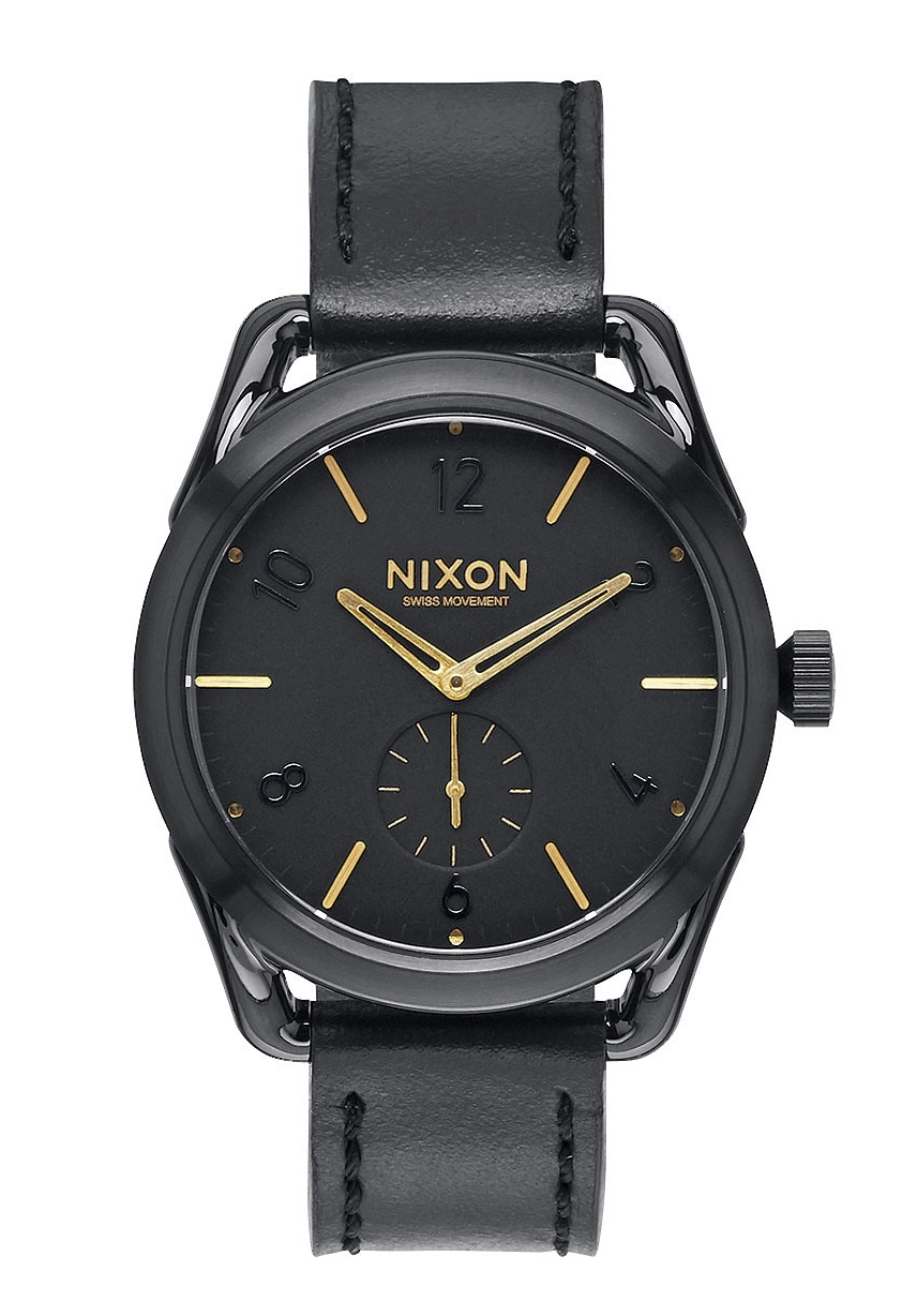 Nixon The C39 Leather Black / Gold A459010