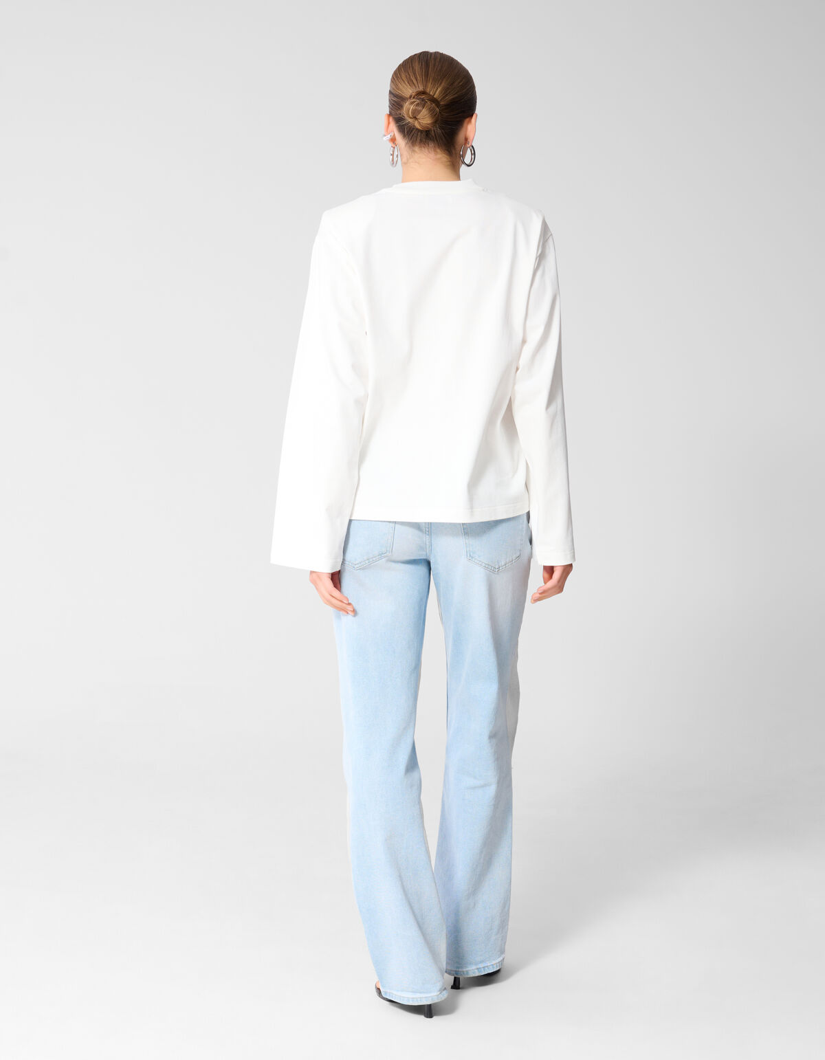 Straight Fit Jeans Bleached