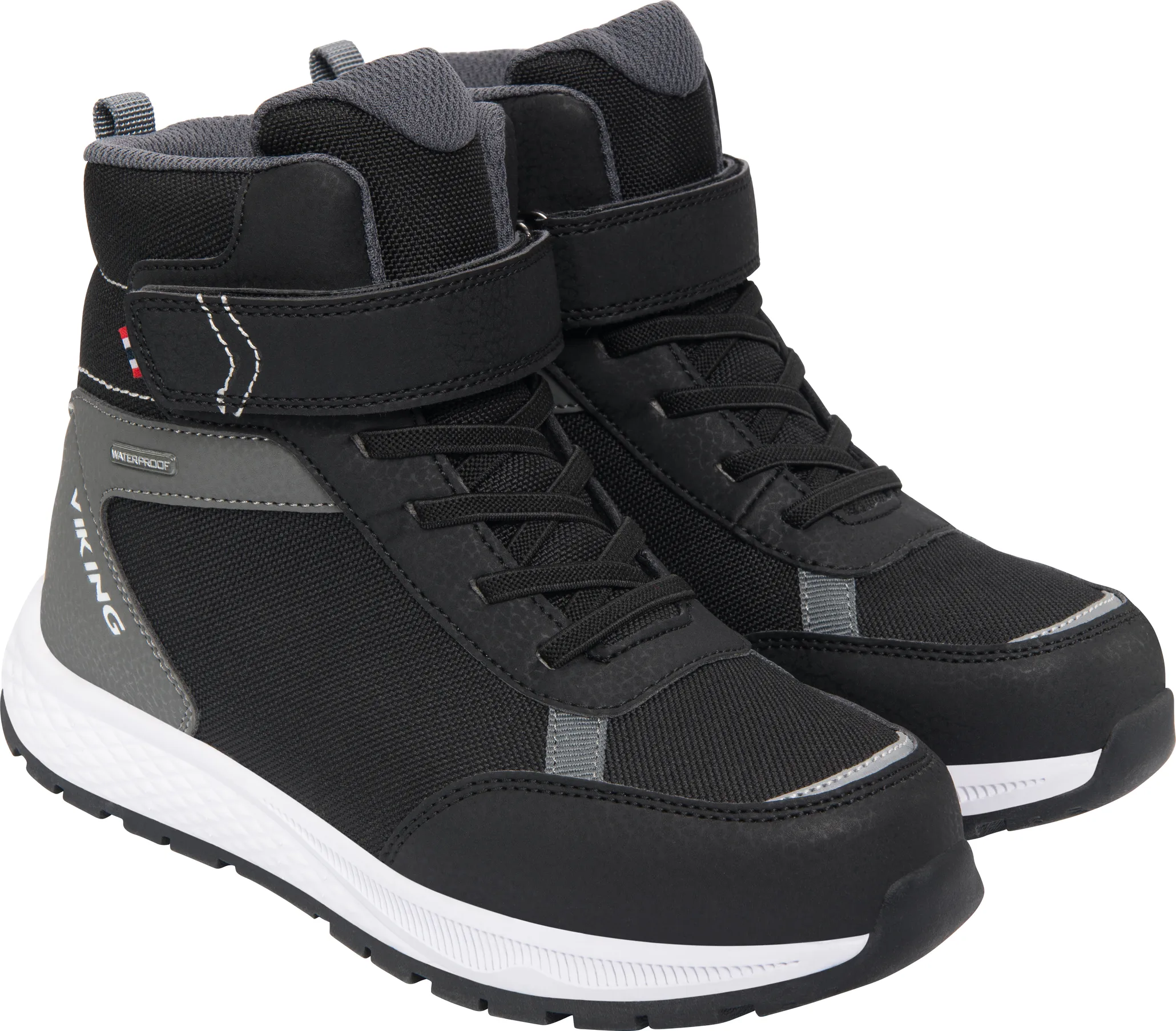 Viking Footwear Kids' Equip Sneaker Waterproof Insulated Black/Grey