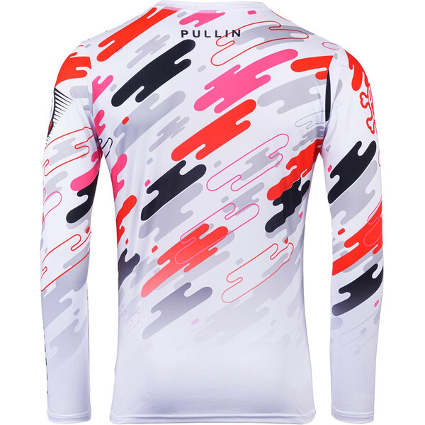 pull-in - Maillot Race Snow Blanc / Noir / Orange / Rose