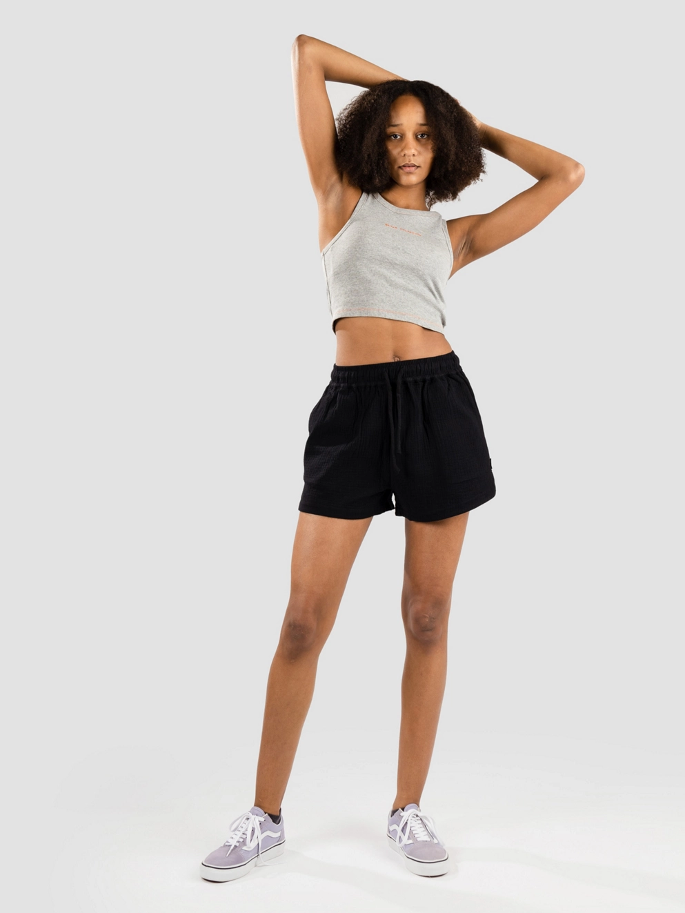Blue Tomato Linen Shorts black