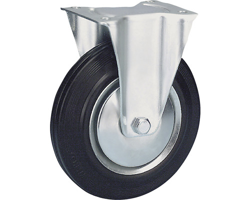 BS wielen, zwenkwiel L410.B55.161, rubber, Ø 160 mm, tot 135 kg, met plaat 135x110 mm