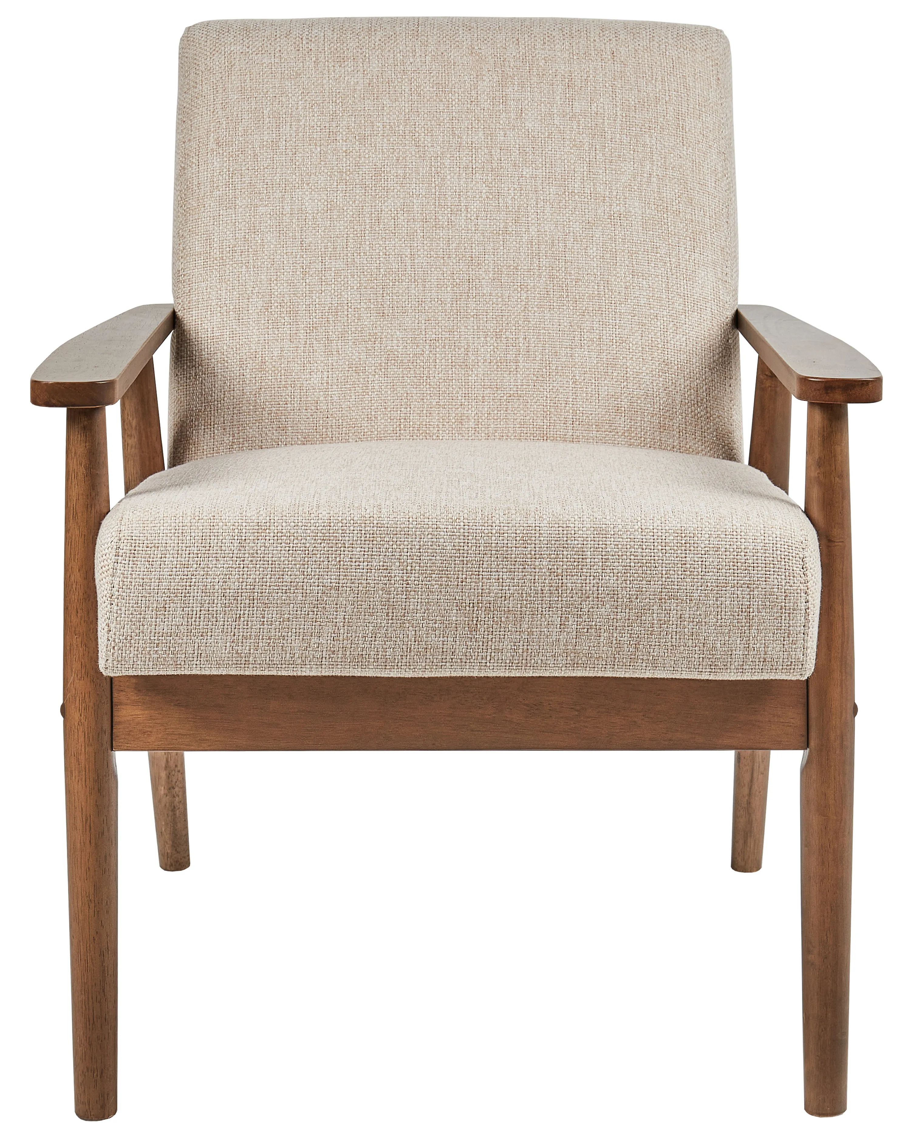 Fauteuil ESRUM Stof Donkerbruin/beige