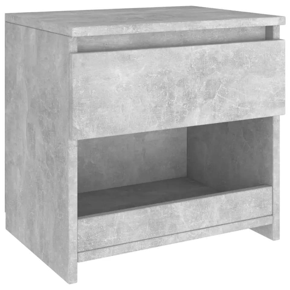 vidaXL - Nachtkastje - Grijs - Bewerkt hout - 2 stuks