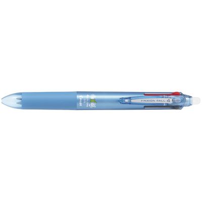 Frixion Ball 4 Couleurs - Roller encre gel effaçable - corps bleu - pointe fine