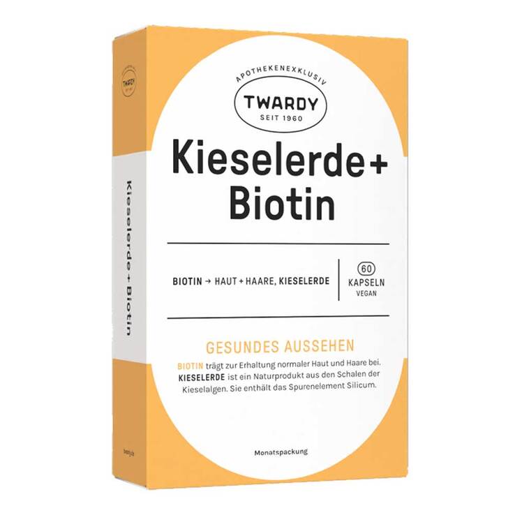 Kieselerde + Biotin Kapseln vegan, 60 St