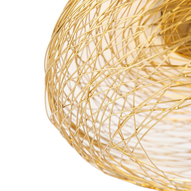 Design plafondlamp goud ovaal - Sarella
